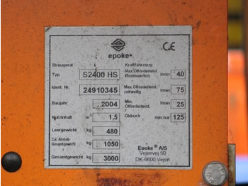 Salzstreuer für Kommunal-/ Sonderfahrzeug S 2400 Streuer: das Bild 4