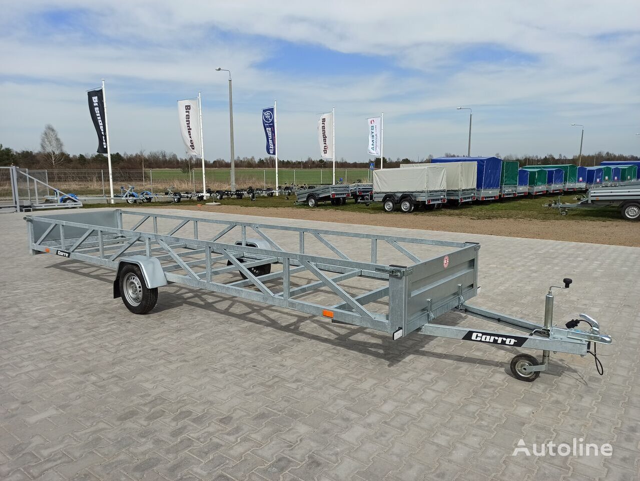 Pritschenanhänger/ Plattformanhänger, Zustand - NEU Carro przyczepa dłużyca ramowa 612x123 cm long trailer 6m: das Bild 9