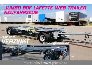 Web-Trailer WFZ/W 18 / JUMBO LAFETTE BDF 7,15/7,45 /17,5 SAF  - Container/ Wechselfahrgestell Anhänger
