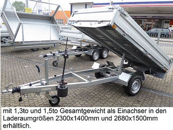 Kipper Anhänger Humbaur - HUK152314 Rückwärtskipper Handpumpe