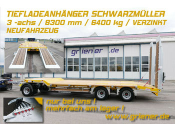 Tieflader Anhänger, Zustand - NEU Schwarzmüller G SERIE/ TIEFLADER / RAMPEN /BAGGER  6340 kg: das Bild 1