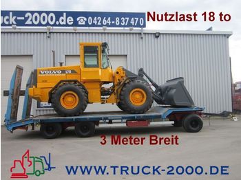 LANGENDORF TUE 24/80 3 Achsen Nutzlast 18to 3 m Breit - Tieflader Anhänger
