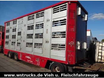 Finkl 3 Stock  Hubdach Vollalu  8,30m  - Tiertransporter Anhänger
