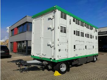 Pezzaioli Menke-Janzen / 3 Stock / Hubdach  - Tiertransporter Anhänger