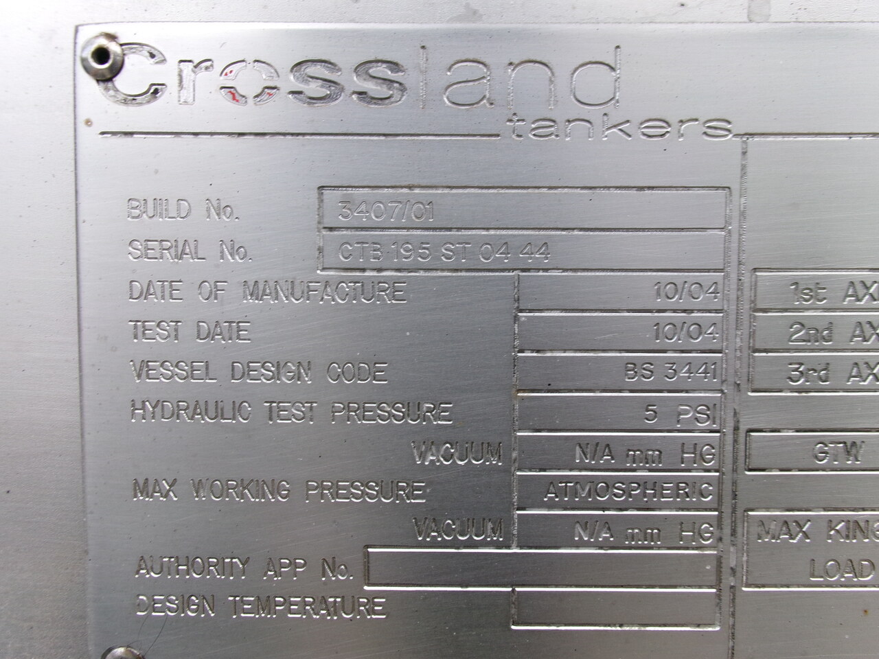 Crossland Food tank inox 30 m3 / 1 comp – Finanzierungsleasing Crossland Food tank inox 30 m3 / 1 comp: das Bild 13