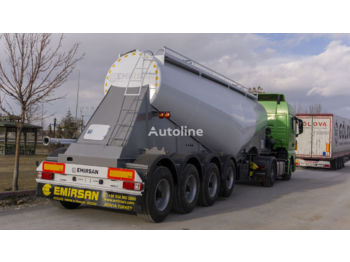 Tankauflieger Für die Beförderung von Zement, Zustand - NEU EMIRSAN 2022 4 Axle Cement Tanker Trailer: das Bild 1