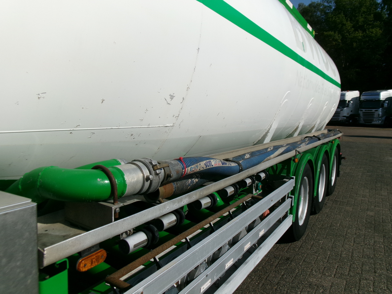Tankauflieger Für die Beförderung von Kraftstoff Feldbinder Fuel tank alu 42 m3 / / 6 comp + pump: das Bild 7