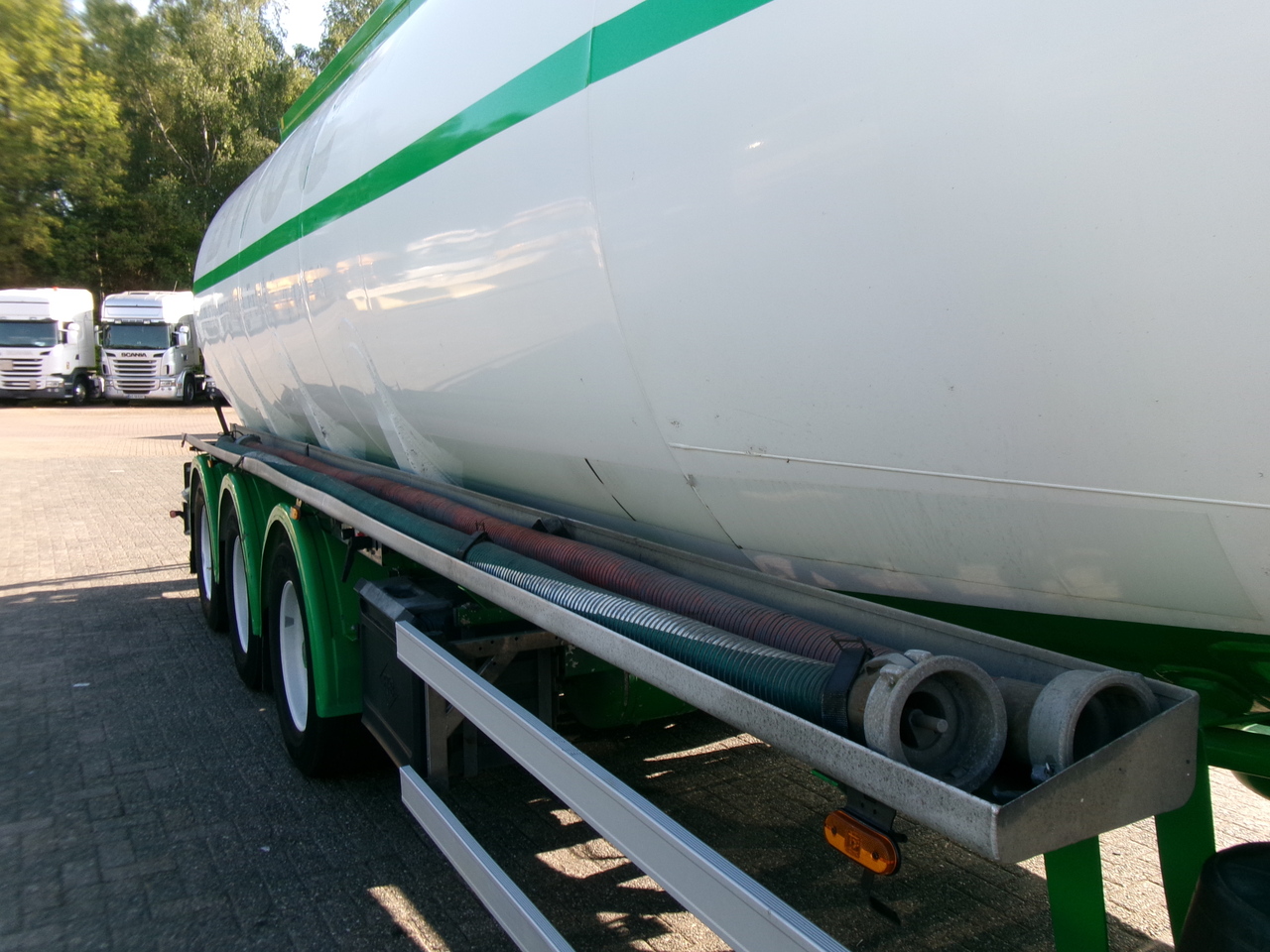 Tankauflieger Für die Beförderung von Kraftstoff Feldbinder Fuel tank alu 42 m3 / / 6 comp + pump: das Bild 6