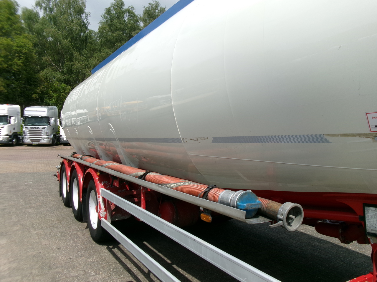 Tankauflieger Für die Beförderung von Kraftstoff Feldbinder Fuel tank alu 44.6 m3 + pump: das Bild 7