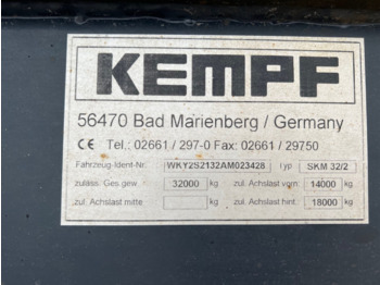 Kipper Auflieger Kempf SKM 32/2 SKM 32/2 Stahlmulde ca. 23m³, Liftachse, Zwillingsbereift: das Bild 4