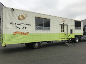 Netam-Fruehauf Foodtruck / Mobiel Cafetaria -Lunchroom / Food Truck (B/E rijbewijs) inclusief DAF trekker - Koffer Auflieger