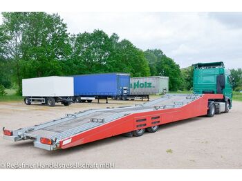 Autotransporter Auflieger Krukenmeier SLT20 KFZ-Transport ausziehbare Rampen NL 15,5to: das Bild 1