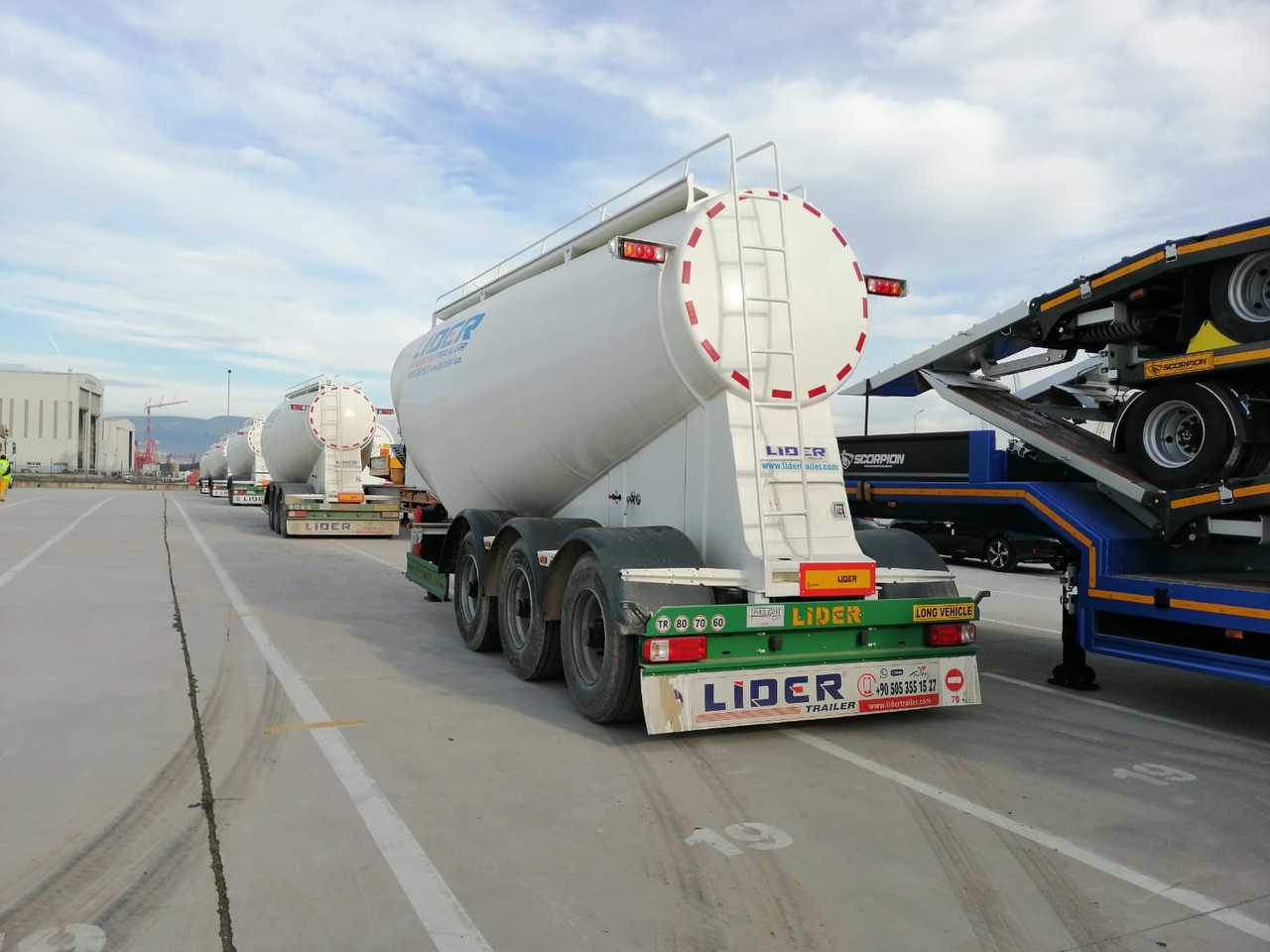 Tankauflieger Für die Beförderung von Zement, Zustand - NEU LIDER 2023 MODEL NEW CEMENT TANKER: das Bild 19