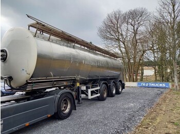 Tankauflieger Für die Beförderung von Milch Magyar Tank in Edelstahl isoliert - 33900L- FOODSTUFF: das Bild 1