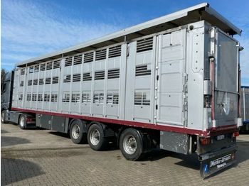 Tiertransporter Auflieger Menke 3 Stock Lenk Lift  Vollalu: das Bild 1