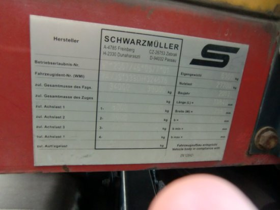 Planenauflieger Schwarzmüller J-Serie Joloda Papierauflieger Palettenkasten,: das Bild 12