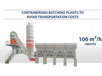SEMIX SEMIX Compact Concrete Batching Plant 100 m³/h Containerised - Betonmischanlage