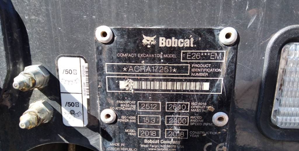 Minibagger Bobcat E 26 EM: das Bild 14