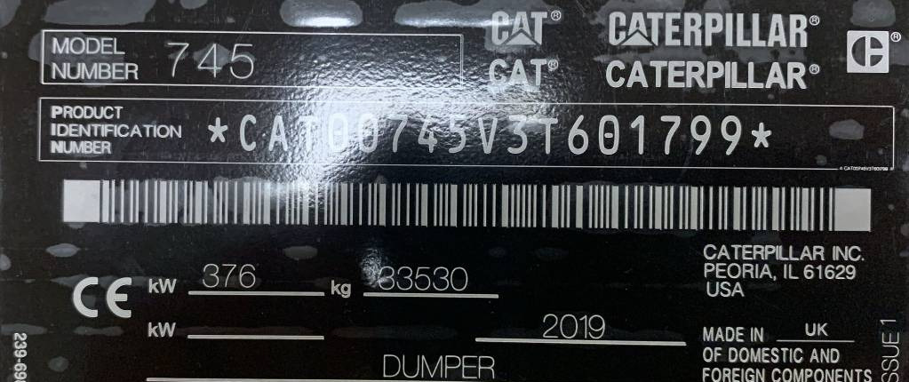 Knickgelenkter Dumper CAT 745 (CE CERTIEFIED): das Bild 11