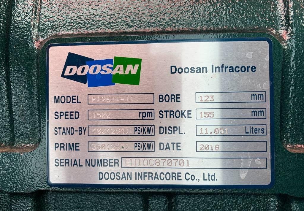 Doosan engine P126TI-II - 330 kVA Generator - DPX-15552  – Finanzierungsleasing Doosan engine P126TI-II - 330 kVA Generator - DPX-15552: das Bild 7