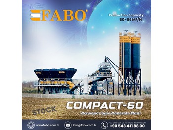 Betonmischanlage, Zustand - NEU FABO COMPACT-60 CONCRETE PLANT READY IN STOCK 60 M3/H: das Bild 1
