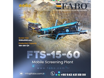 Mobile Brechanlage, Zustand - NEU FABO FTS 15-60 Mobile Screening Plant | Tracked Screening Plant: das Bild 1