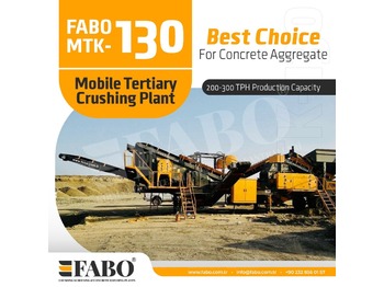 Mobile Brechanlage, Zustand - NEU FABO MTK-130 MOBILE CRUSHING & SCREENING PLANT – SAND MACHINE: das Bild 1