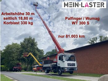 MAN 7.150 WT 300 S Wumag/ Palfinger seitl.  18.8 m  - LKW mit Arbeitsbühne