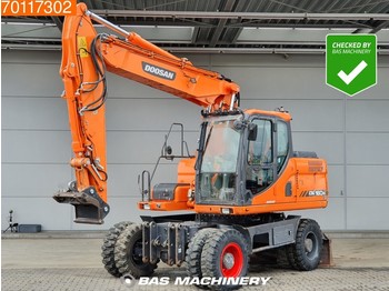Mobilbagger Doosan DX160W All functions - nice and clean