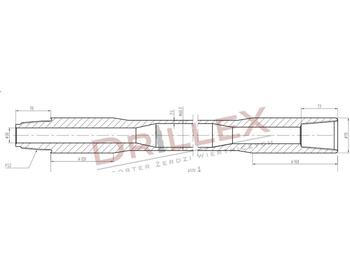 Horizontalbohrgerät Vermeer D33x44,D36x50 FS2 4,5m Drill pipes, żerdzie: das Bild 1