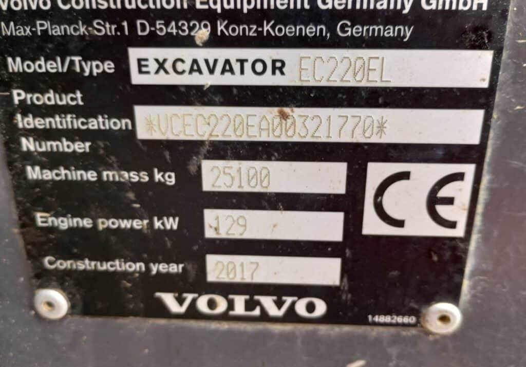 Kettenbagger Volvo EC220EL: das Bild 13