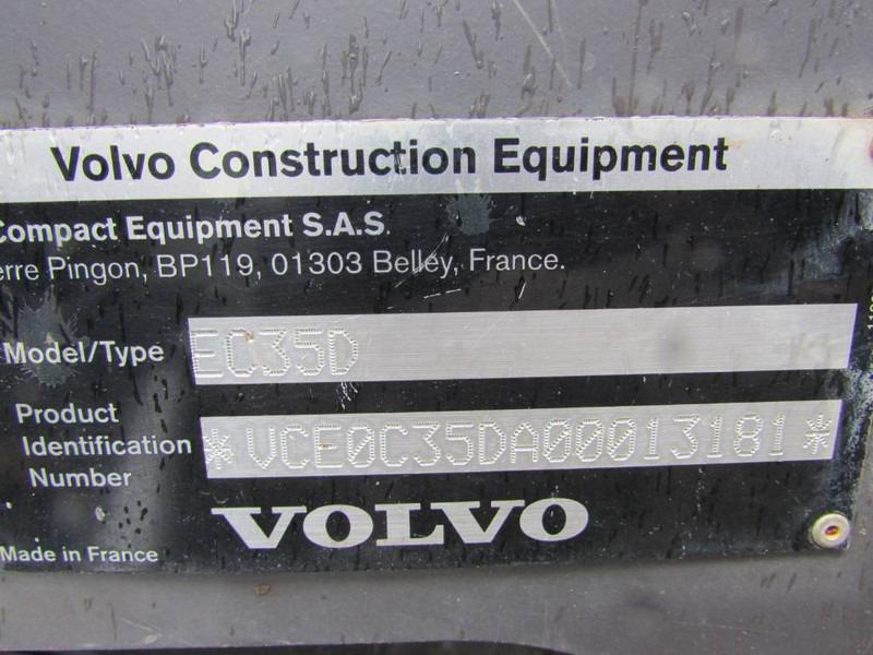 Minibagger Volvo EC 35 D: das Bild 9