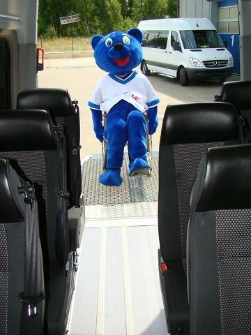 Kleinbus, Personentransporter, Zustand - NEU Mercedes-Benz - Cuby -316 CDI Sprinter mit el. Rollstuhlrampe: das Bild 7