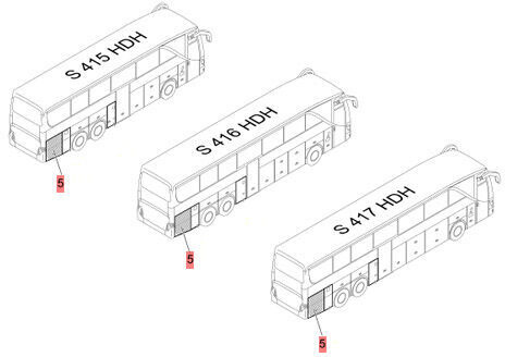 Karosserie und Außen für Bus, Zustand - NEU A6297507105   Setra 415 HDH 416 HDH 417 HDH: das Bild 2