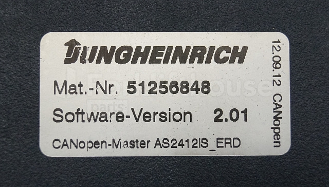 Steuergerät für Flurförderzeug Jungheinrich 51226801 Rij/hef/stuur regeling  drive/lift/steering controller AS2412 i S index A SW2,01 51256848 for ERD220 sn. S1AX00014571: das Bild 3