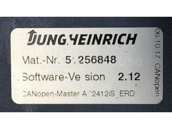 Steuergerät für Flurförderzeug Jungheinrich 51226801 Rij/hef/stuur regeling  drive/lift/steering controller AS2412 i S index C Sw 2,12 51256848 sn. S1AX00108068 from ERD220  year 2017: das Bild 3