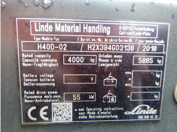 Linde H-40-D-02 - Dieselstapler: das Bild 3