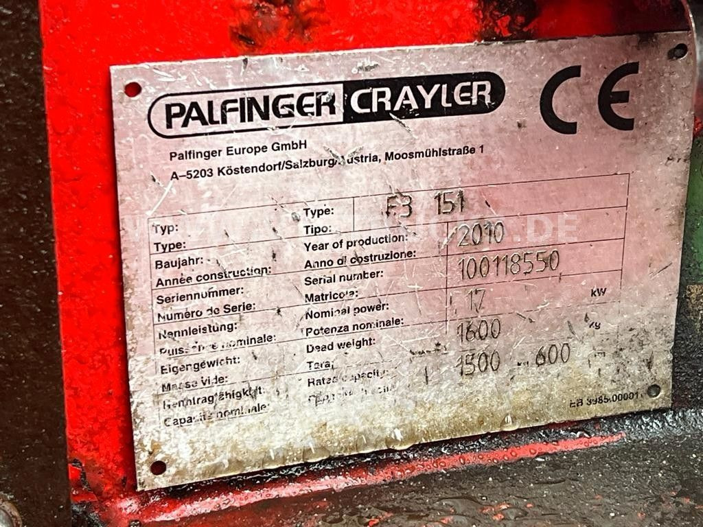 Palfinger F3 151 64 Mitnahmestapler  – Finanzierungsleasing Palfinger F3 151 64 Mitnahmestapler: das Bild 11