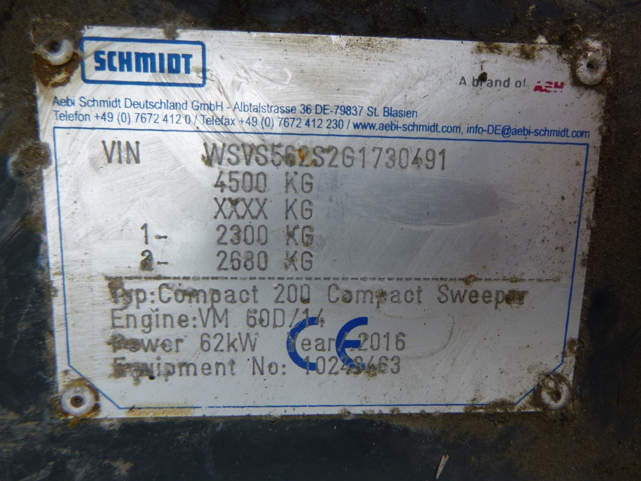Saug-/ Spülfahrzeug Schmidt Compact 200 street sweeper: das Bild 17
