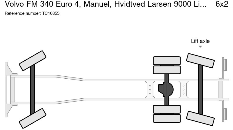 Saug-/ Spülfahrzeug Volvo FM 340 Euro 4, Manuel, Hvidtved Larsen 9000 Liter: das Bild 13