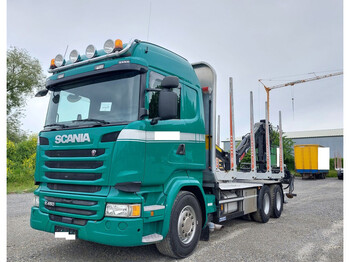 Holztransporter Scania R450 Holz 6x4 Loglift F96S 79