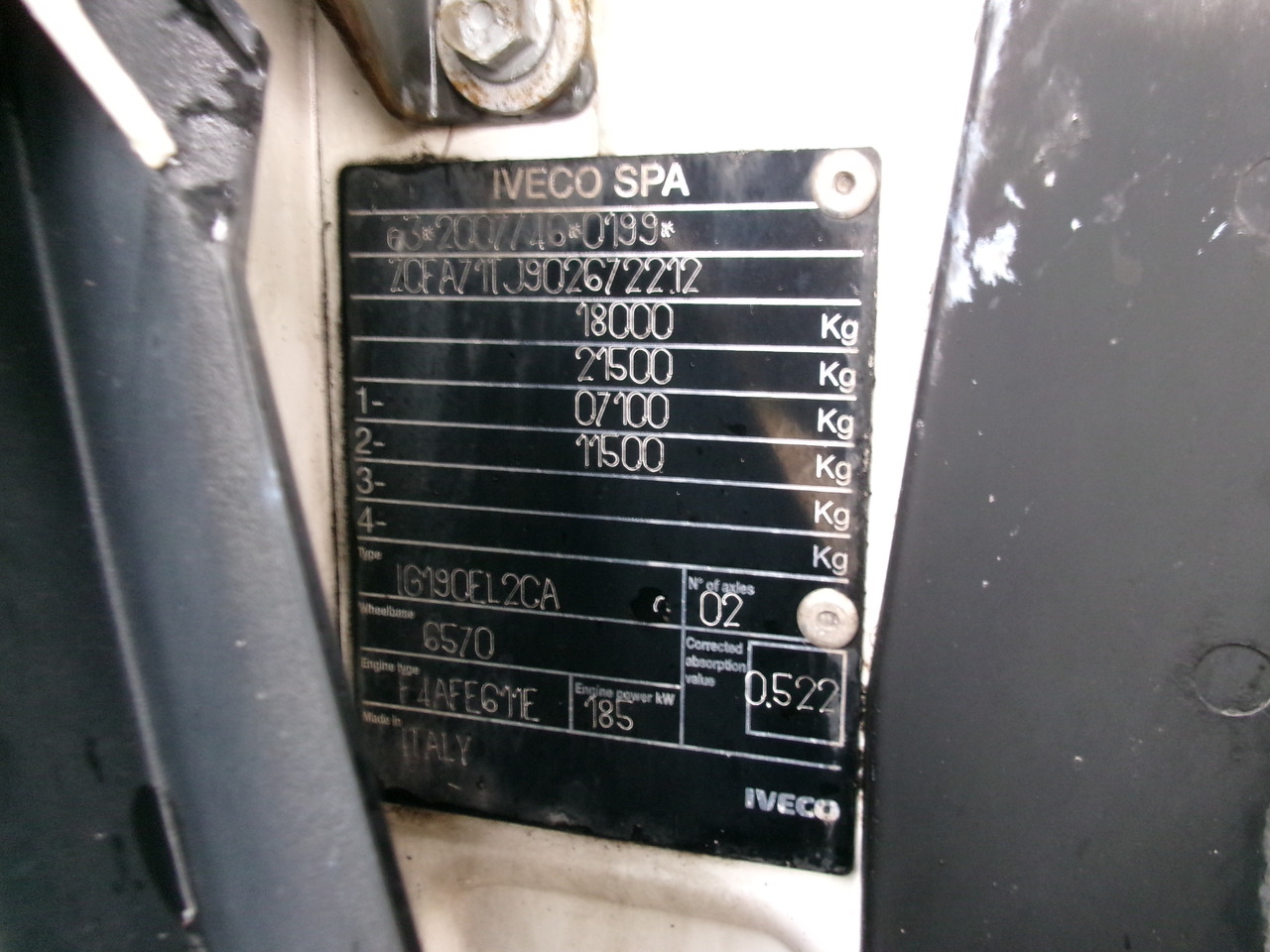 Koffer LKW Iveco Eurocargo 180E25S RHD 4x2 Euro 6 Closed box: das Bild 18