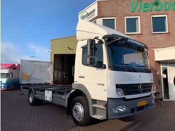 Containerwagen/ Wechselfahrgestell LKW Mercedes-Benz ATEGO 1218 L EURO4 20FT CONTAINER NEW CONDITION LOW KILOMETERS WITH LIFT: das Bild 1