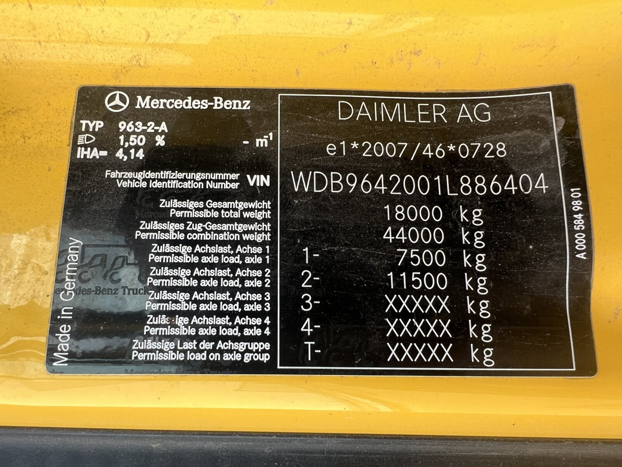 Kipper Mercedes-Benz Arocs 1832 K 4x2 Arocs 1832 K 4x2 Klima/Sitzhzg.: das Bild 15