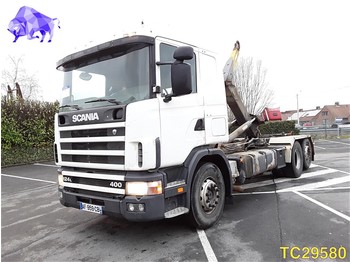 Containerwagen/ Wechselfahrgestell LKW Scania 124 400 RETARDER: das Bild 1