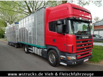 Tiertransporter LKW Scania 164/580  Topline 2 Stock    V8: das Bild 1