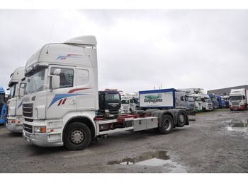 Containerwagen/ Wechselfahrgestell LKW Scania R480 6X2 Euro 6: das Bild 1