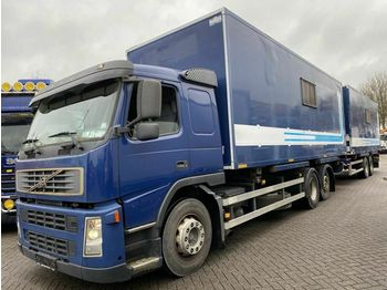 Containerwagen/ Wechselfahrgestell LKW Volvo FM 380 6X2 + NOYENS 2 AS AANHANGER + 2 POWER UNI: das Bild 1