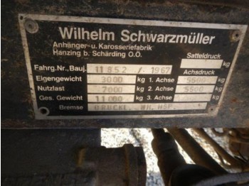 Schwarzmüller 2-Achsanhänger 2350x6000 Privatverkauf - Landwirtschaftlicher Anhänger