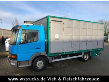 Koffer Transporter Für die Beförderung von Tiere Mercedes-Benz Atego 815 mit Einstock Viehaufbau: das Bild 1